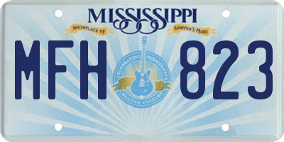 MS license plate MFH823