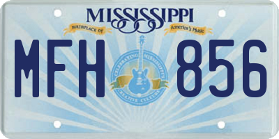 MS license plate MFH856