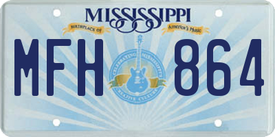 MS license plate MFH864