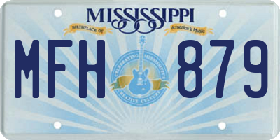 MS license plate MFH879