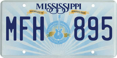 MS license plate MFH895