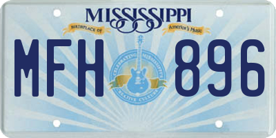 MS license plate MFH896