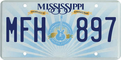 MS license plate MFH897
