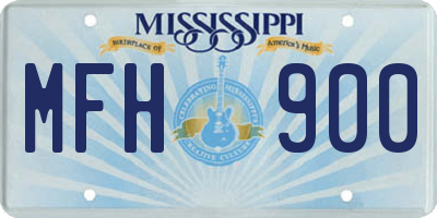 MS license plate MFH900