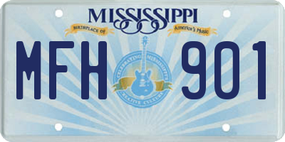 MS license plate MFH901