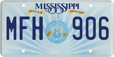 MS license plate MFH906