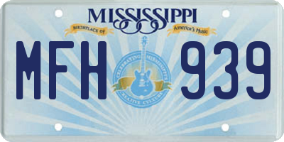 MS license plate MFH939