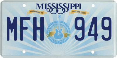 MS license plate MFH949