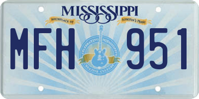 MS license plate MFH951