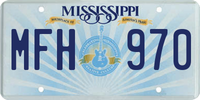 MS license plate MFH970