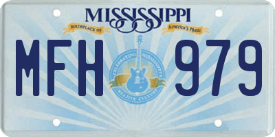 MS license plate MFH979