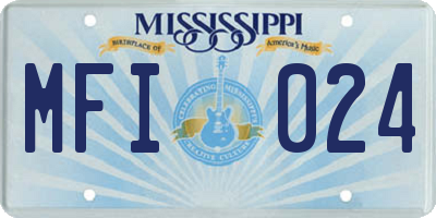 MS license plate MFI024