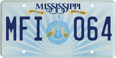 MS license plate MFI064