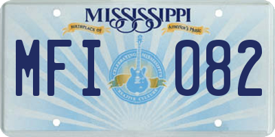 MS license plate MFI082