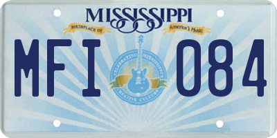 MS license plate MFI084
