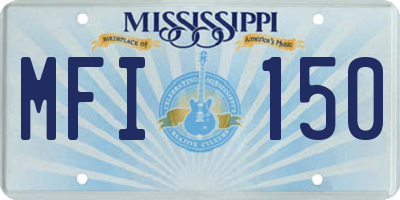 MS license plate MFI150