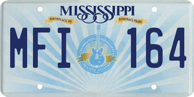MS license plate MFI164