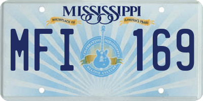 MS license plate MFI169