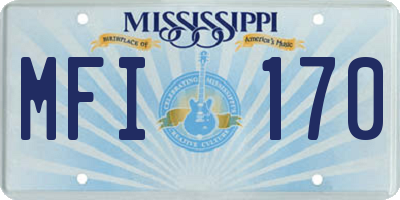 MS license plate MFI170