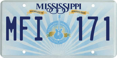 MS license plate MFI171
