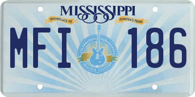 MS license plate MFI186