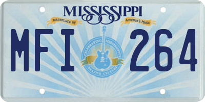 MS license plate MFI264