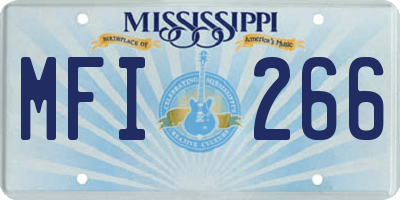MS license plate MFI266