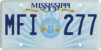 MS license plate MFI277