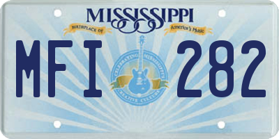 MS license plate MFI282