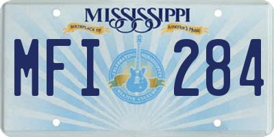 MS license plate MFI284