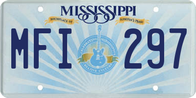 MS license plate MFI297
