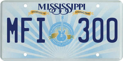 MS license plate MFI300