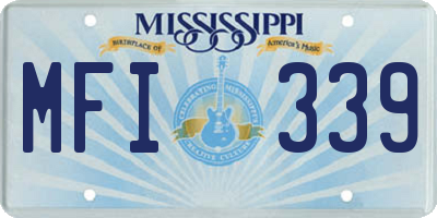 MS license plate MFI339