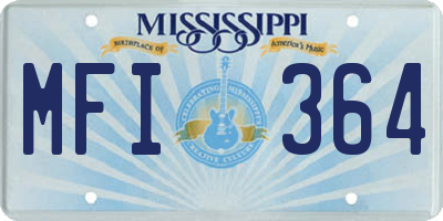 MS license plate MFI364
