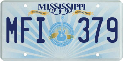 MS license plate MFI379