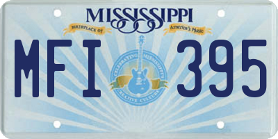 MS license plate MFI395