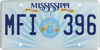 MS license plate MFI396