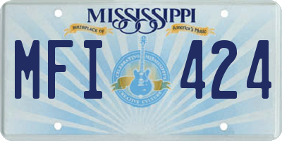 MS license plate MFI424