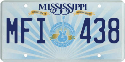 MS license plate MFI438
