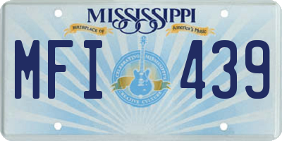 MS license plate MFI439