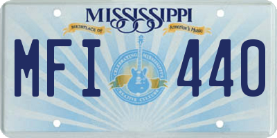MS license plate MFI440