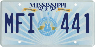MS license plate MFI441