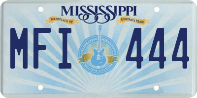 MS license plate MFI444