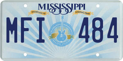 MS license plate MFI484