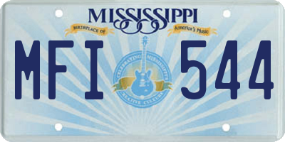 MS license plate MFI544