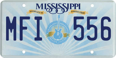 MS license plate MFI556