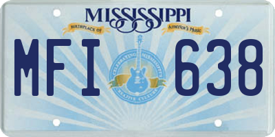 MS license plate MFI638