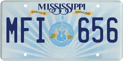 MS license plate MFI656