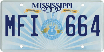 MS license plate MFI664