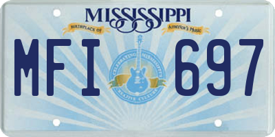 MS license plate MFI697